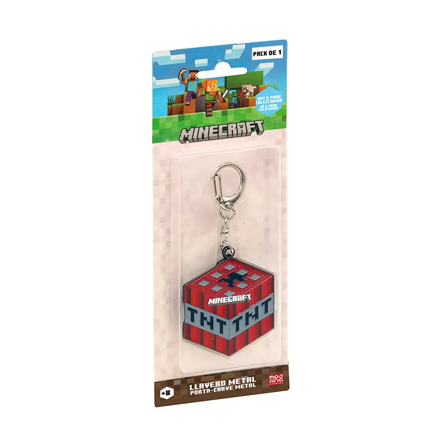 Minecraft Porta-chaves Metal Pack de 1 em Blister - Aleatório